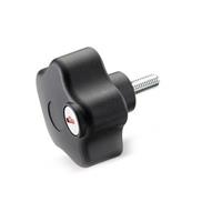 GN 5337.9 Safety Star Knob with Threaded Stud Lockable
